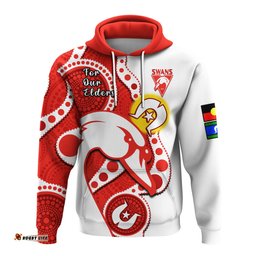 swans football naidoc hoodie sydney for our elders indigenous art