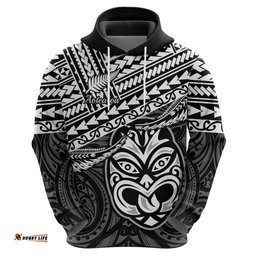 personalised matariki new zealand hoodie maori new year tiki black version