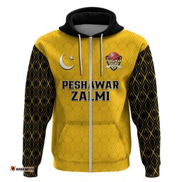 peshawar zalmi cricket pakistan yellow storm champions hoodie