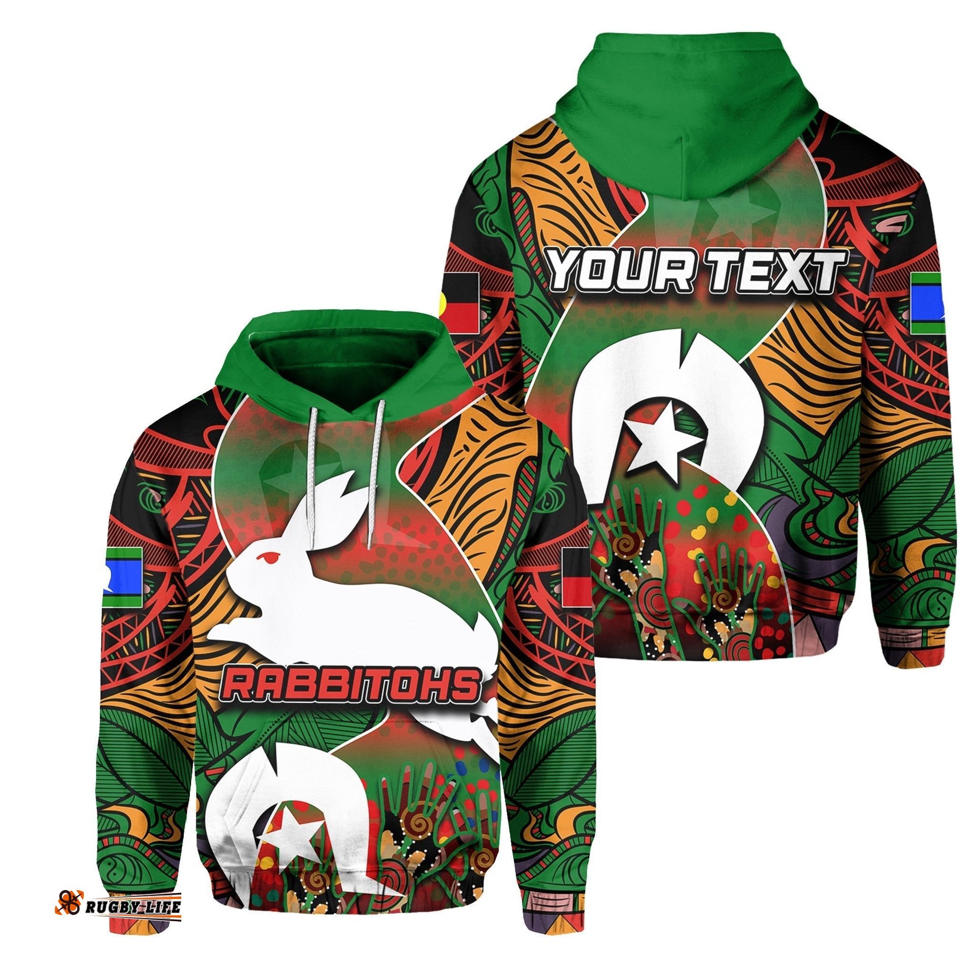 custom personalised naidoc rabbitohs hoodie torres strait islanders 06