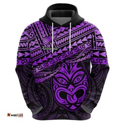 matariki new zealand hoodie maori new year tiki purple version