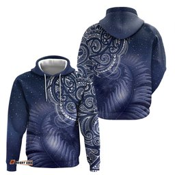 new zealand galaxy fern hoodie