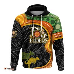 personalised australia indigenous naidoc week with kangaroos hoodie