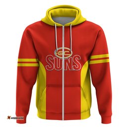 personalised gold coast football hoodie go suns sporty style