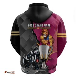 collingwood and lions football hoodie grand final magpies brisbane together