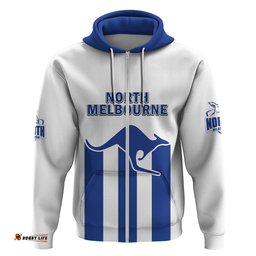 personalised north melbourne football hoodie go kangaroos sporty style