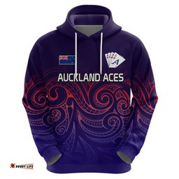 custom text and number new zealand auckland cricket hoodie maori traditional ethnic style