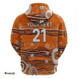custom text and number australia scorchers cricket hoodie indigenous
