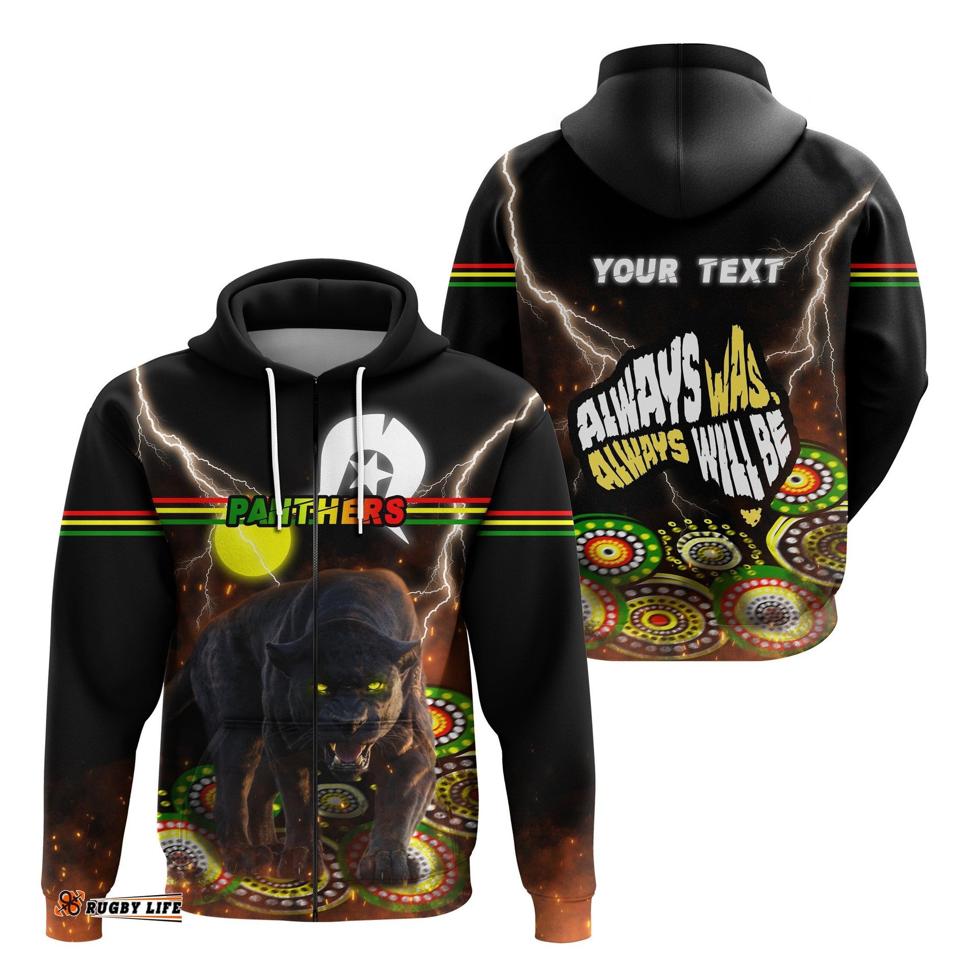 custom personalised panthers naidoc week zip hoodie special style