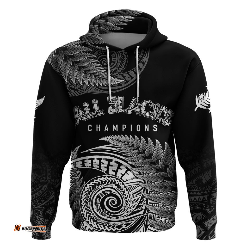 new zealand rugby hoodie aotearoa silver ferns champions
