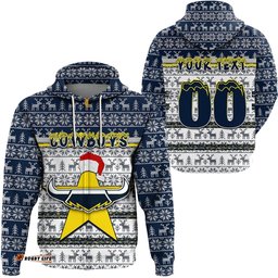 clothing north queensland cowboys christmas zip hoodie