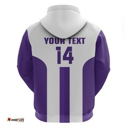 custom text and number storm rugby hoodie white sporty go storm