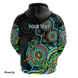 custom naidoc week hoodie indigenous tribal ver02 aqua