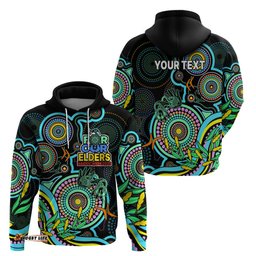 custom naidoc week hoodie indigenous tribal ver02 aqua