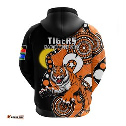 wests tigers rugby naidoc hoodie for our elders indigenous art