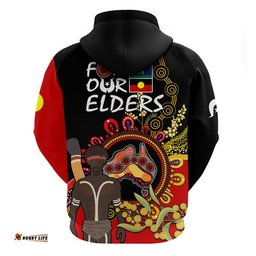 naidoc indigenous zip up with pullover hoodie australia map with golden wattle