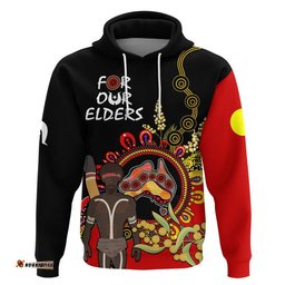 naidoc indigenous zip up with pullover hoodie australia map with golden wattle