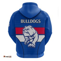 afl bulldogs football hoodie simple style