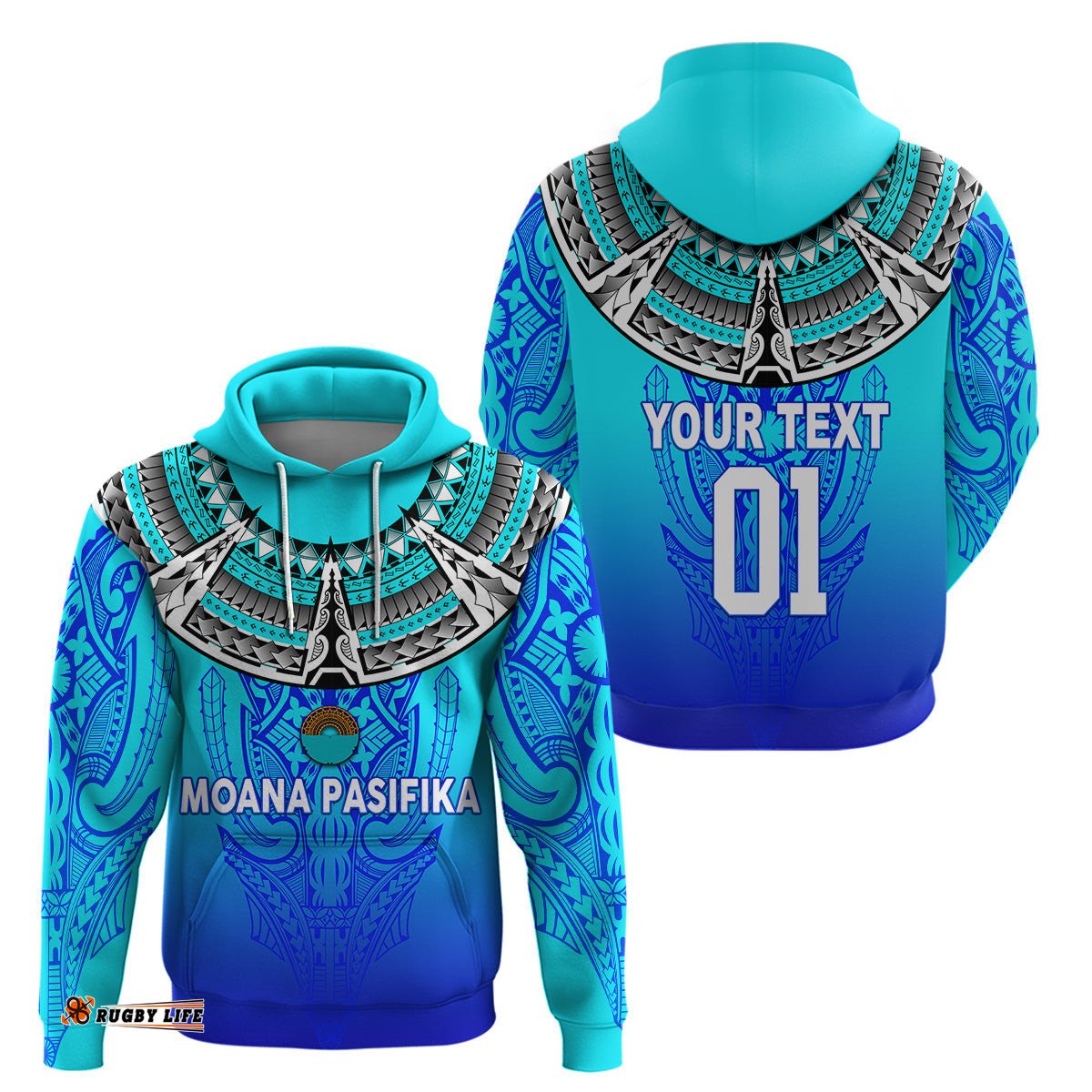 custom personalised moana pasifika super rugby tapa pacific island tapa simple hoodie