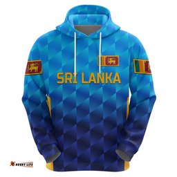 custom personalised sri lanka cricket hoodie the lions unique gradient blue