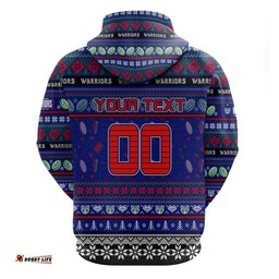 personalized new zealand warriors rugby xmas hoodie australia nrl mascot