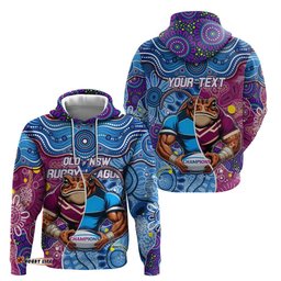 custom blues cockroaches and maroons cane toads hoodie state of origin aboriginal
