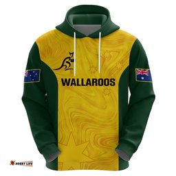 personalised australia rugby hoodie go wallaroos pacific simple version