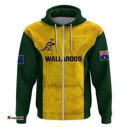personalised australia rugby hoodie go wallaroos pacific simple version