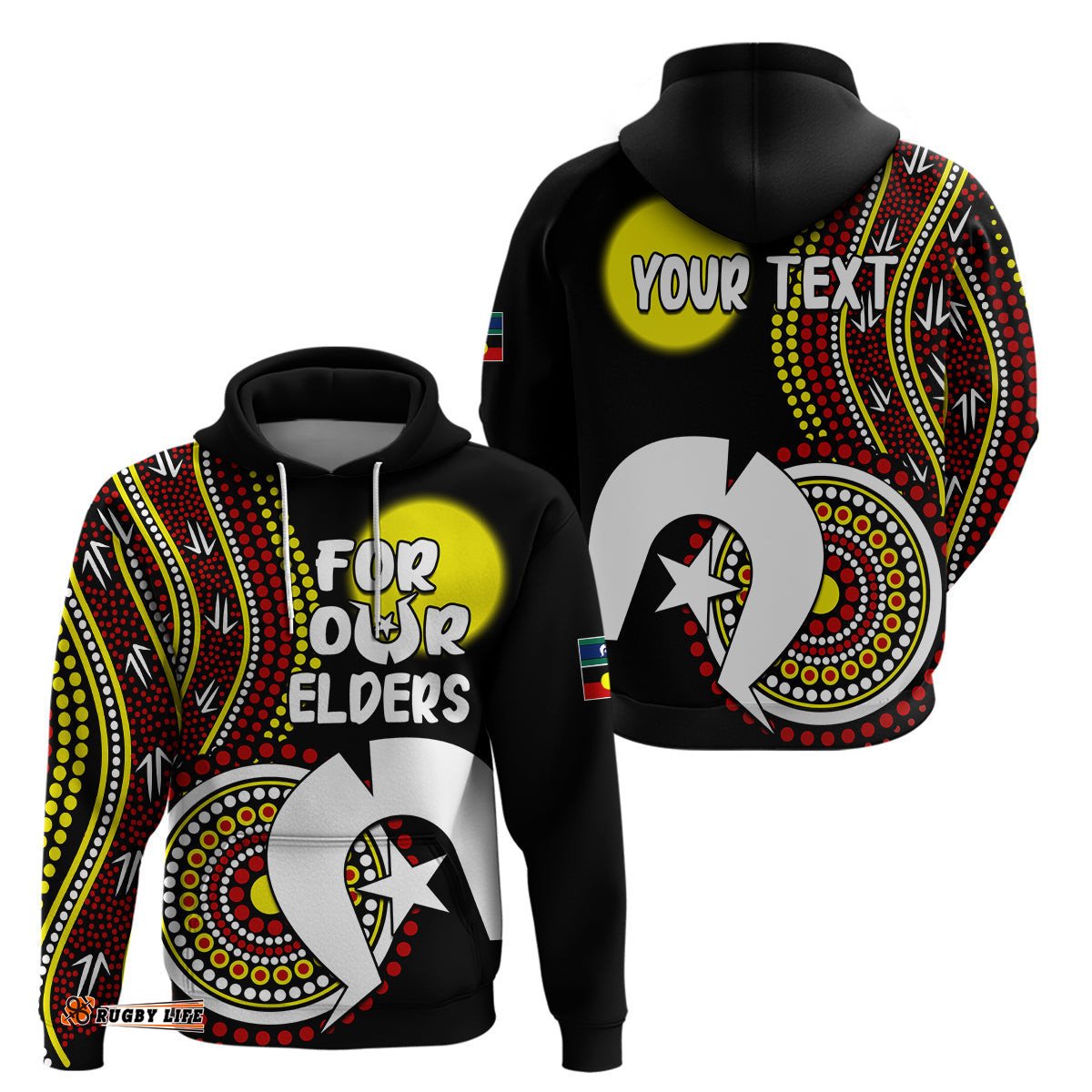 custom personalised naidoc week hoodie for our elders artsy style