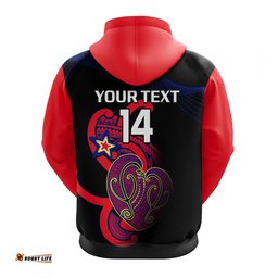 custom text and number aotearoa netball hoodie waikato bay of plenty magic anz premiership