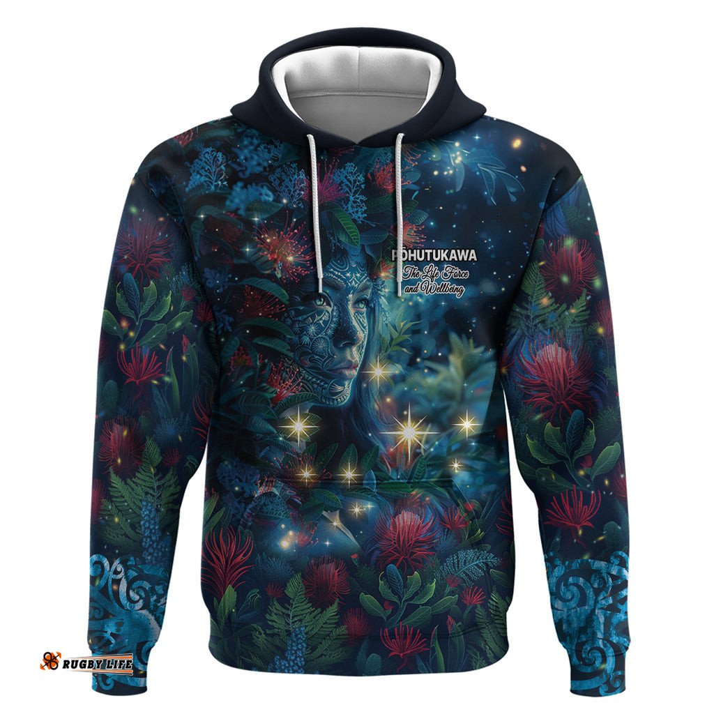new zealand matariki pohutukawa hoodie te mauri te ora