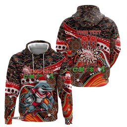 merry christmas dolphins hoodie aboriginal santa rugby mascot redcliffe