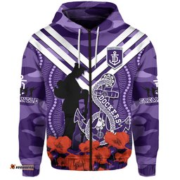 custom text and number dockers football anzac hoodie aboriginal mix poppy camouflage