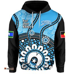 custom text and number adelaide strikers naidoc hoodie indigenous for our elders
