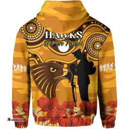 hawks football anzac hoodie indigenous mix poppy camouflage