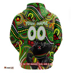 custom australia naidoc week 2024 hoodie penrith panthers mascot keep the fire burning