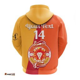 custom text and number islamabad united cricket hoodie sherus hbl psl orange dynamic
