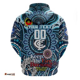 custom carlton blues naidoc week 2024 hoodie mascot football
