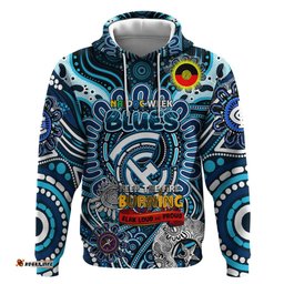 custom carlton blues naidoc week 2024 hoodie mascot football