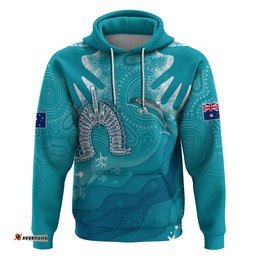 naidoc week hoodie for our elders torres strait dolphin aboriginal dot arts
