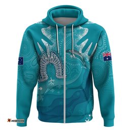 naidoc week hoodie for our elders torres strait dolphin aboriginal dot arts
