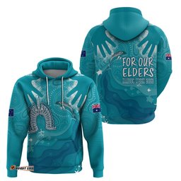 naidoc week hoodie for our elders torres strait dolphin aboriginal dot arts