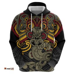 maori hei tiki tribal tattoo hoodie