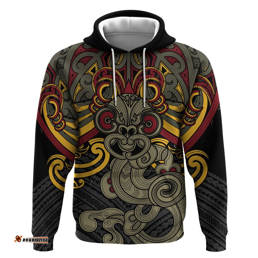 maori hei tiki tribal tattoo hoodie