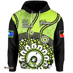 custom text and number sydney thunder naidoc hoodie indigenous for our elders