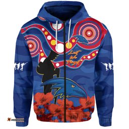 custom text and number adelaide football anzac hoodie crows aboriginal mix poppy camouflage