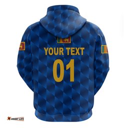 custom personalised sri lanka cricket hoodie the lions unique blue