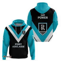 port adelaide football hoodie go power sporty style