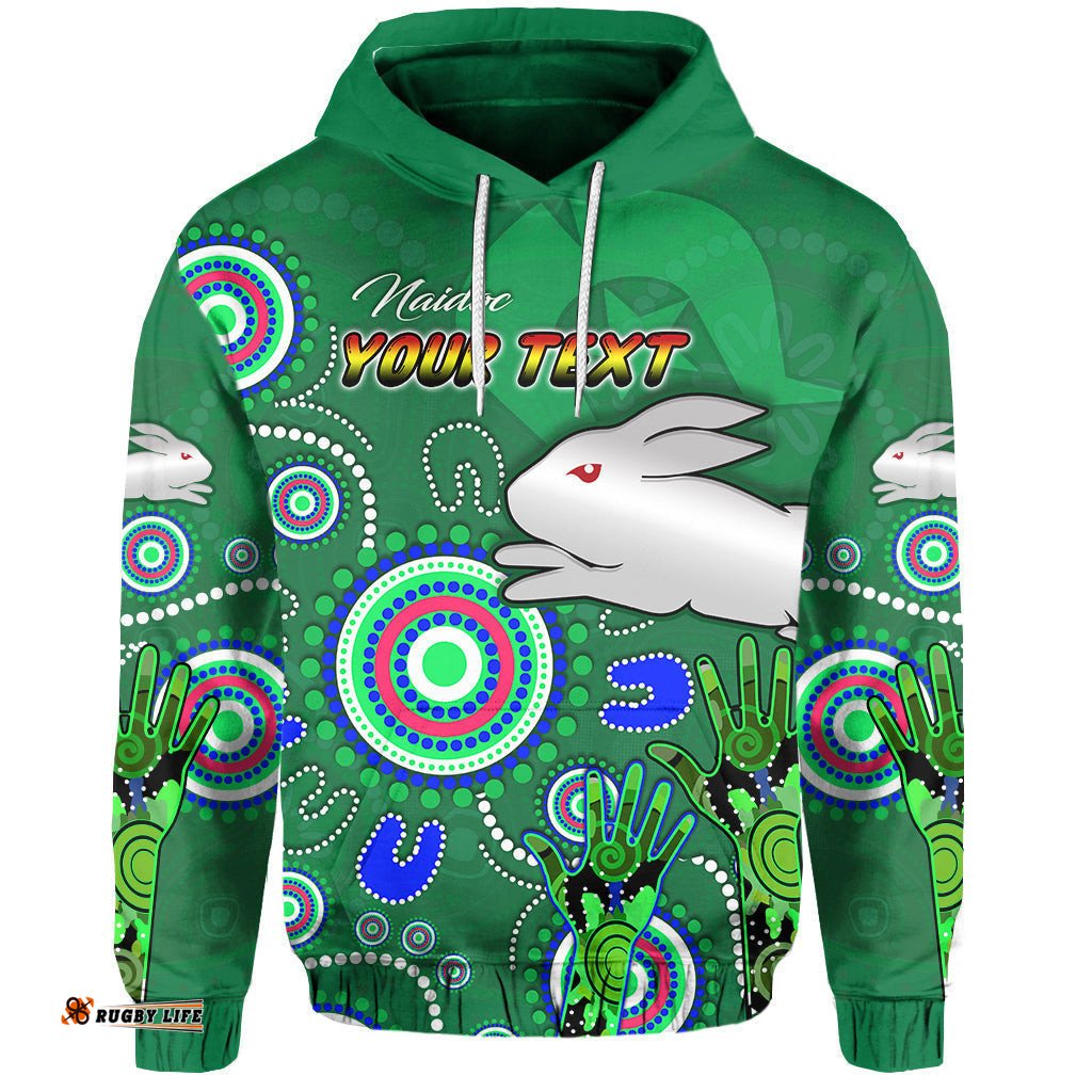 custom personalised naidoc rabbitohs hoodie health life
