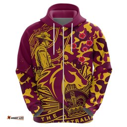 nrl anzac broncos hoodie camouflage